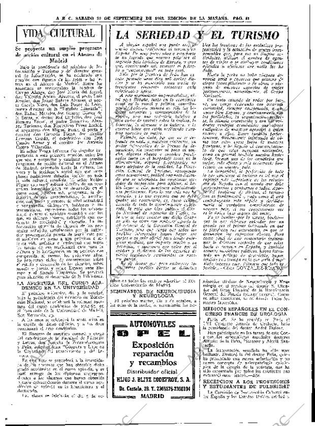 ABC MADRID 29-09-1962 página 41