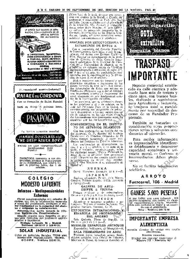 ABC MADRID 29-09-1962 página 42