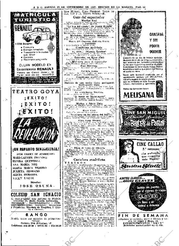 ABC MADRID 29-09-1962 página 58