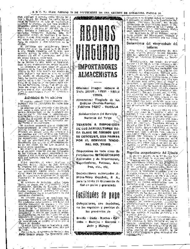 ABC SEVILLA 29-09-1962 página 16