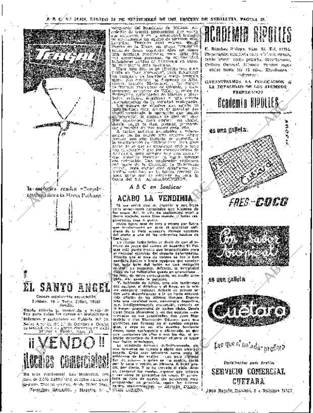ABC SEVILLA 29-09-1962 página 32