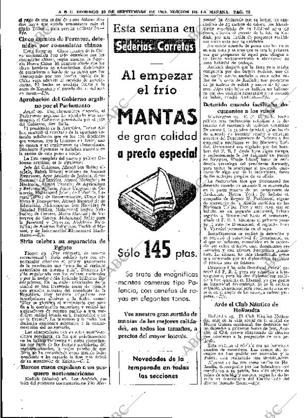 ABC MADRID 30-09-1962 página 72