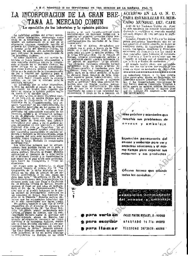 ABC MADRID 30-09-1962 página 75