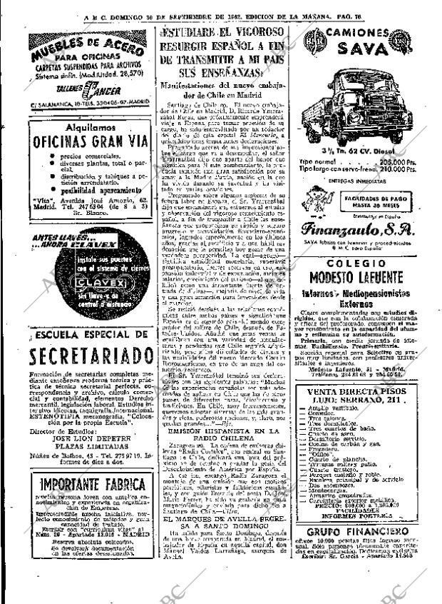 ABC MADRID 30-09-1962 página 76
