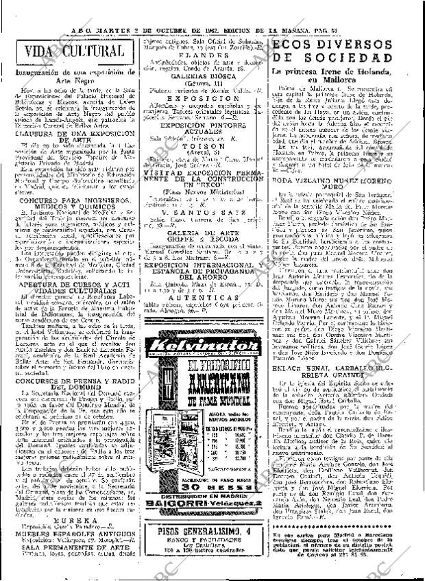 ABC MADRID 02-10-1962 página 51