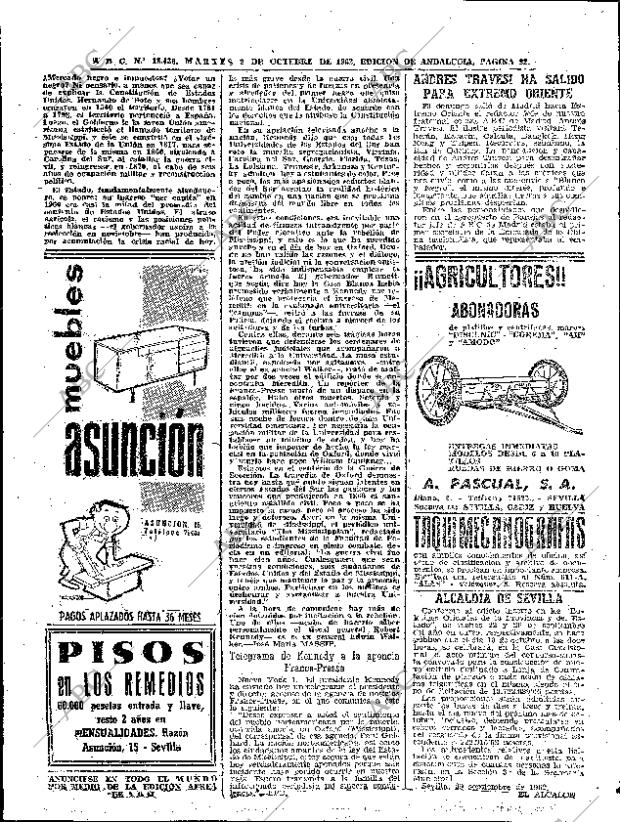 ABC SEVILLA 02-10-1962 página 22