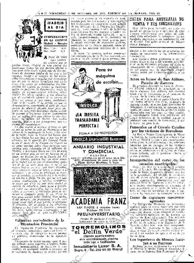 ABC MADRID 03-10-1962 página 55