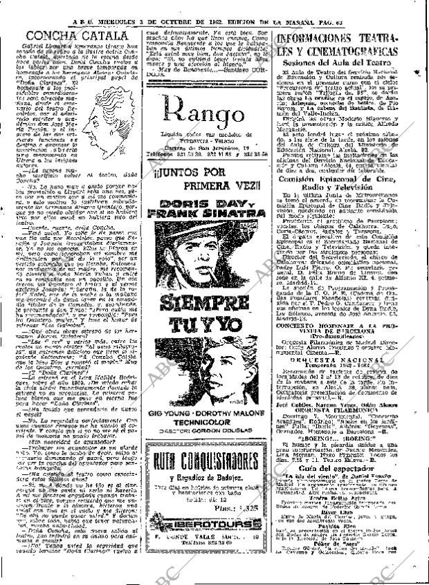 ABC MADRID 03-10-1962 página 63