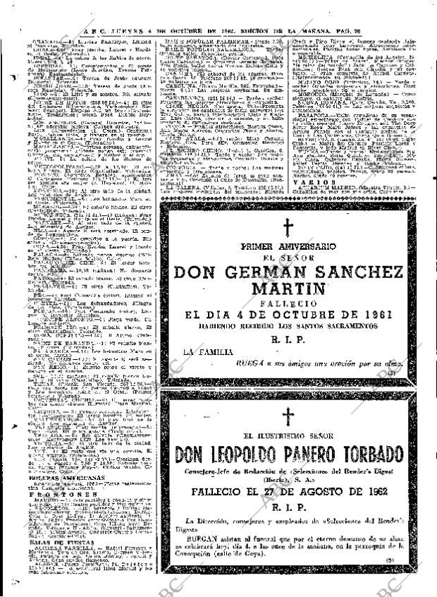 ABC MADRID 04-10-1962 página 70