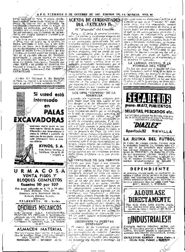 ABC MADRID 05-10-1962 página 46