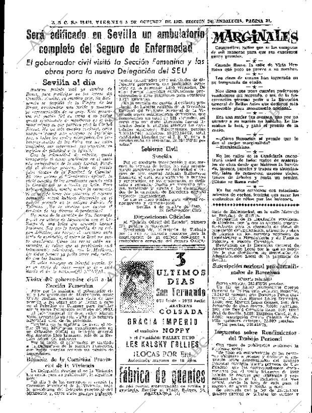 ABC SEVILLA 05-10-1962 página 27
