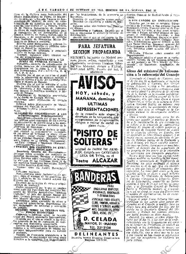 ABC MADRID 06-10-1962 página 36