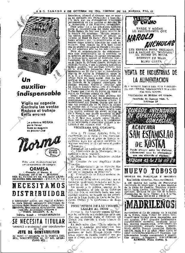 ABC MADRID 06-10-1962 página 40