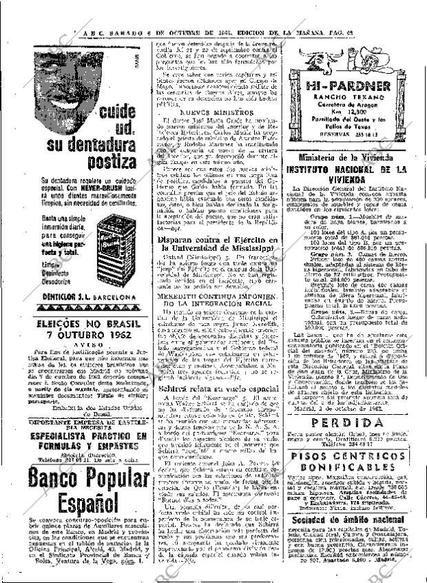 ABC MADRID 06-10-1962 página 42