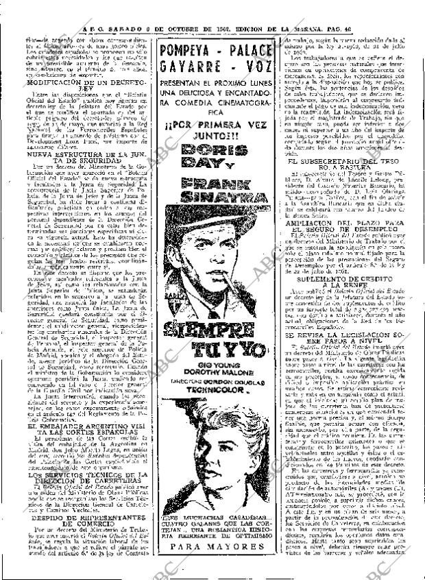 ABC MADRID 06-10-1962 página 46