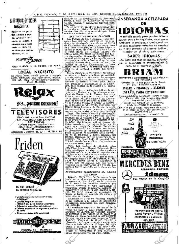 ABC MADRID 07-10-1962 página 104
