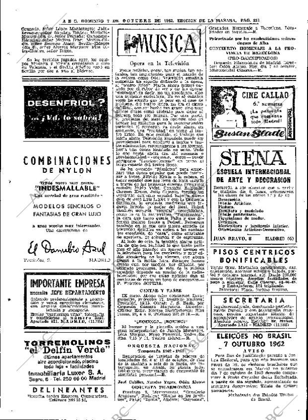 ABC MADRID 07-10-1962 página 112