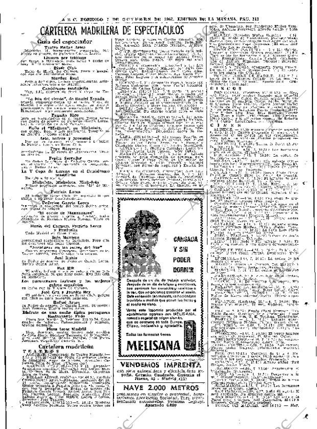 ABC MADRID 07-10-1962 página 113