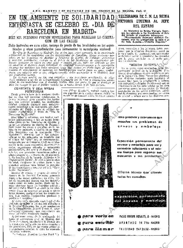 ABC MADRID 09-10-1962 página 43