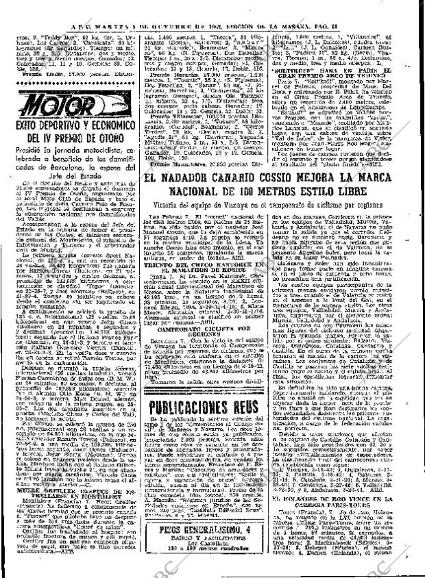 ABC MADRID 09-10-1962 página 61