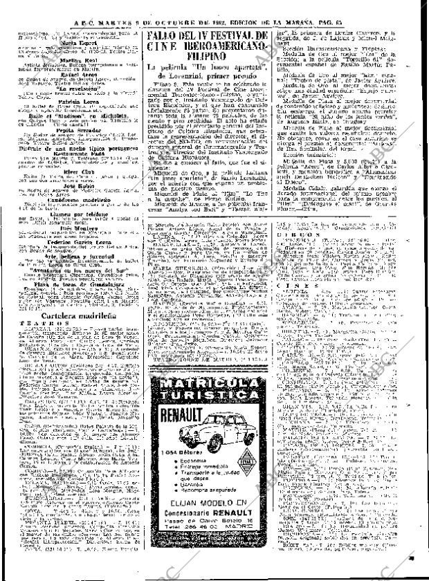ABC MADRID 09-10-1962 página 65