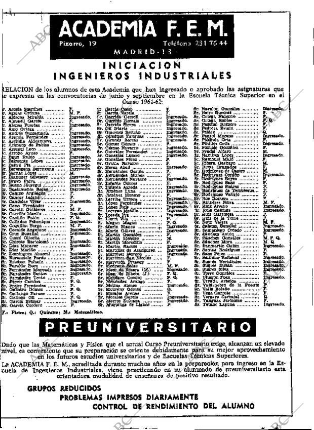 ABC MADRID 11-10-1962 página 36