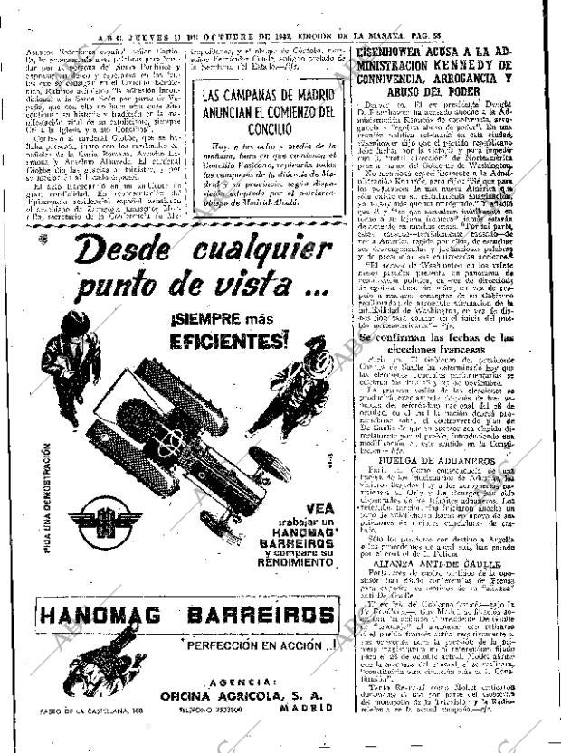 ABC MADRID 11-10-1962 página 55