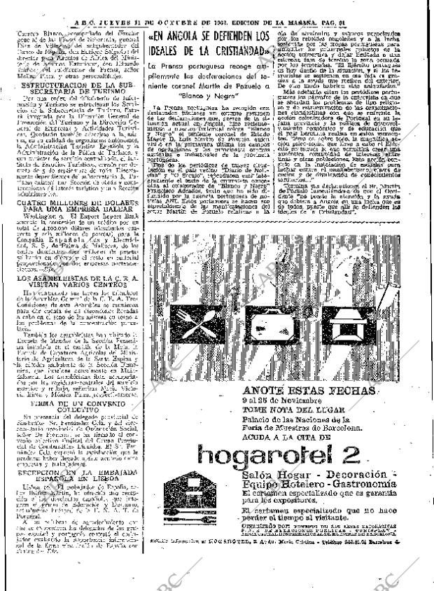 ABC MADRID 11-10-1962 página 61