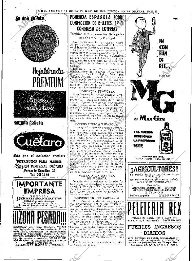 ABC MADRID 11-10-1962 página 62