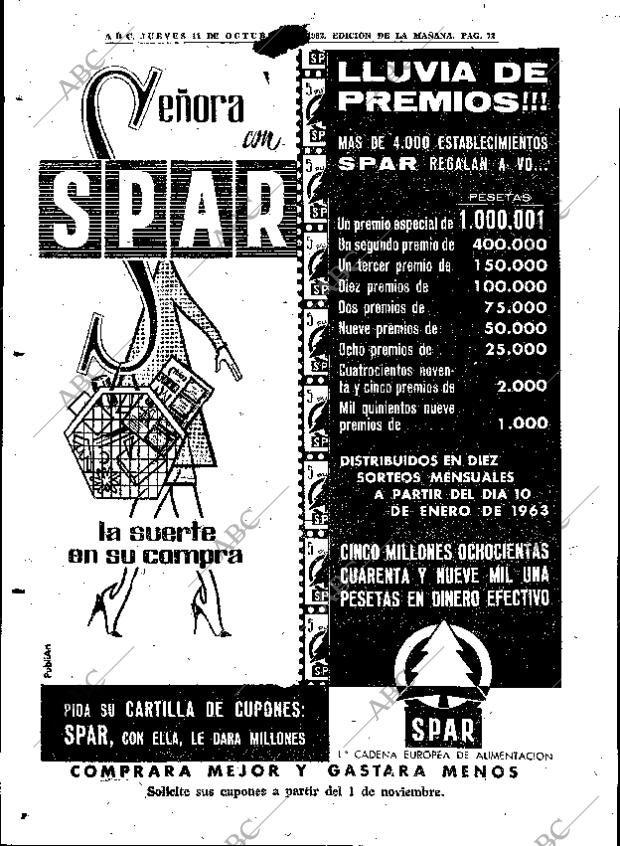ABC MADRID 11-10-1962 página 72
