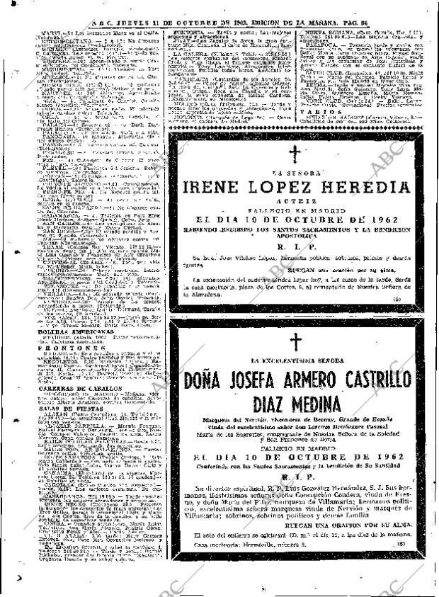 ABC MADRID 11-10-1962 página 84