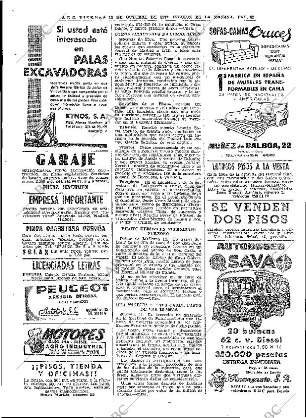 ABC MADRID 12-10-1962 página 62