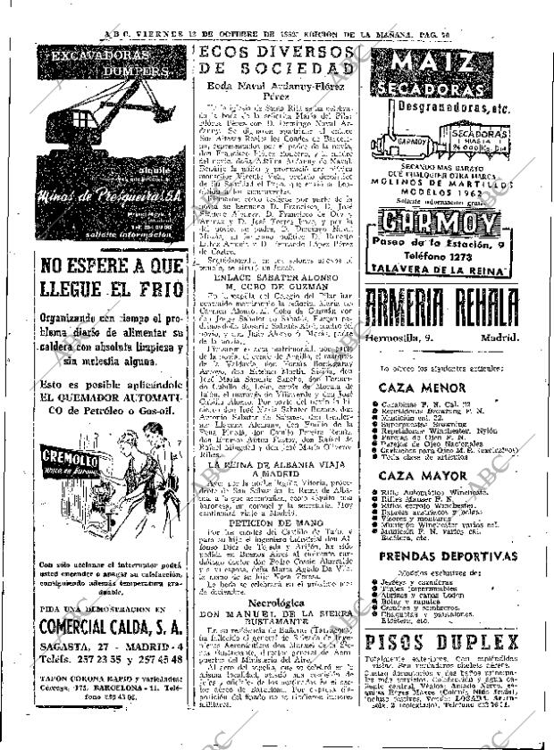 ABC MADRID 12-10-1962 página 70