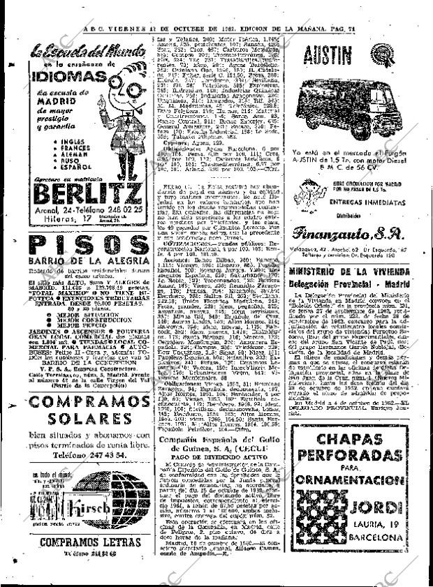 ABC MADRID 12-10-1962 página 74