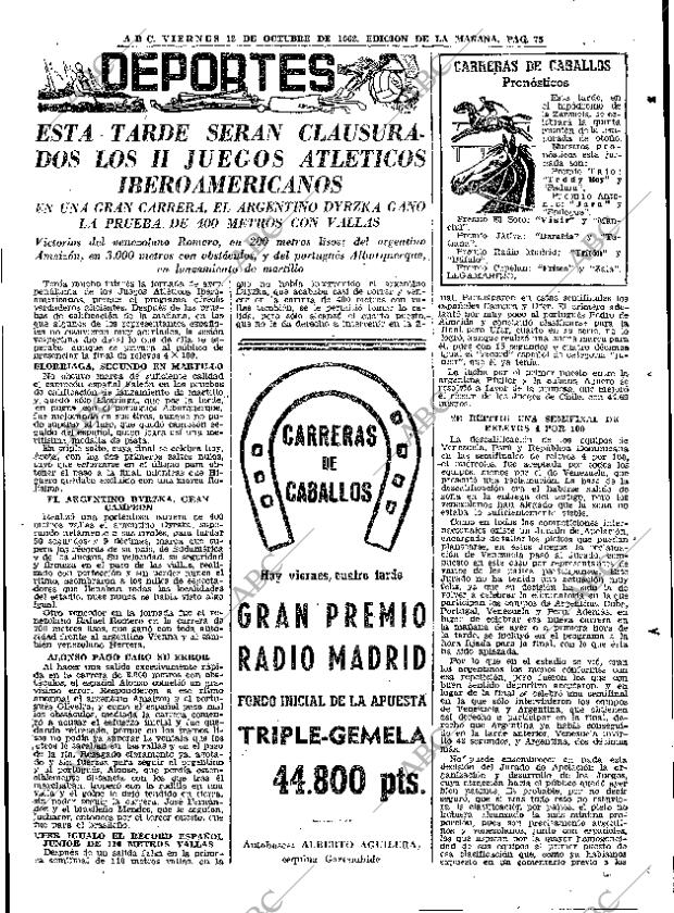 ABC MADRID 12-10-1962 página 75
