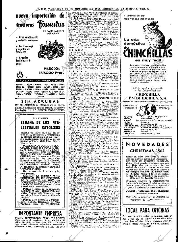 ABC MADRID 12-10-1962 página 84