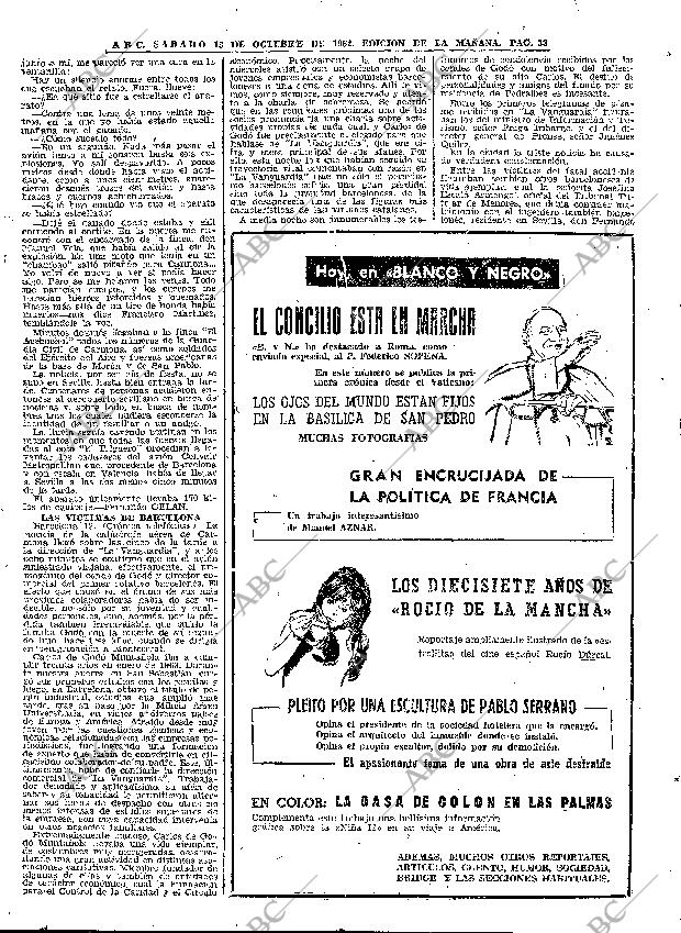 ABC MADRID 13-10-1962 página 33