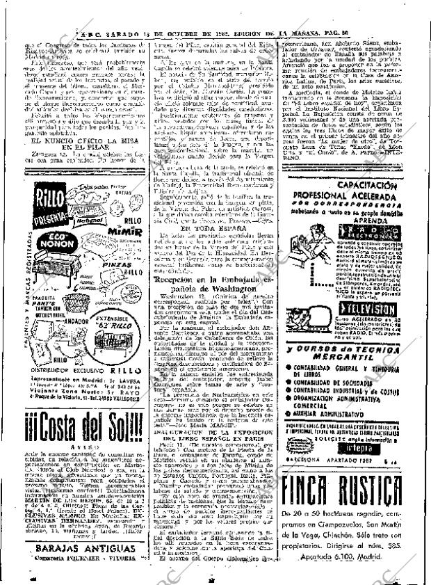 ABC MADRID 13-10-1962 página 50