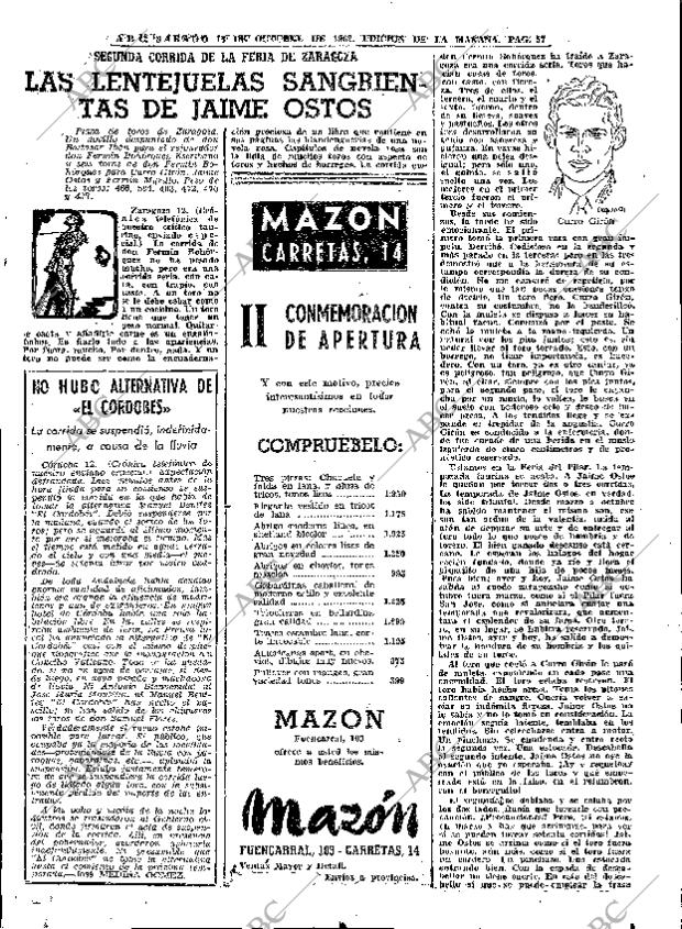 ABC MADRID 13-10-1962 página 57