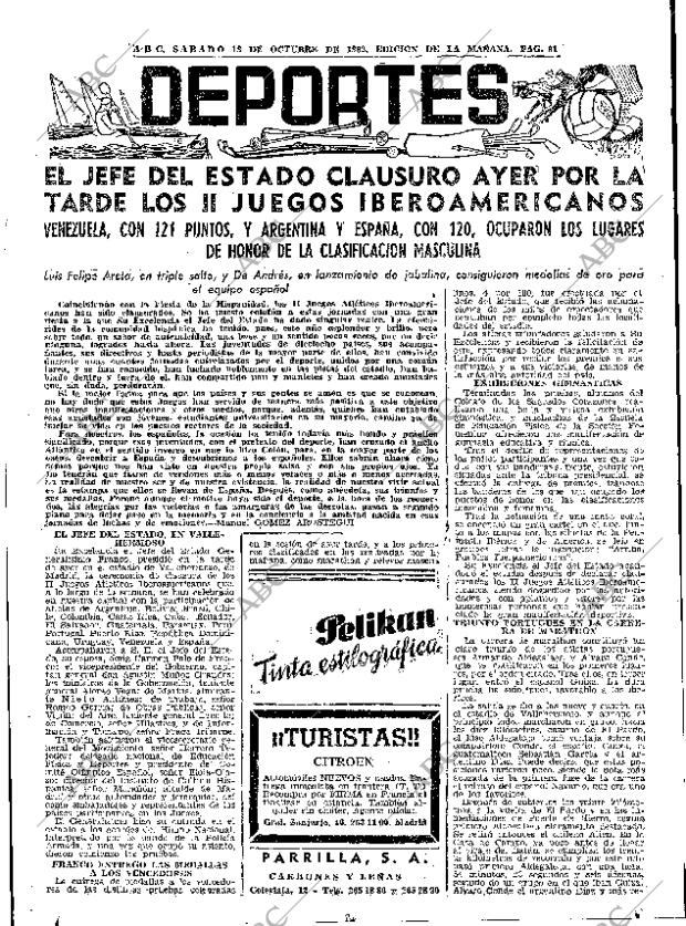 ABC MADRID 13-10-1962 página 61