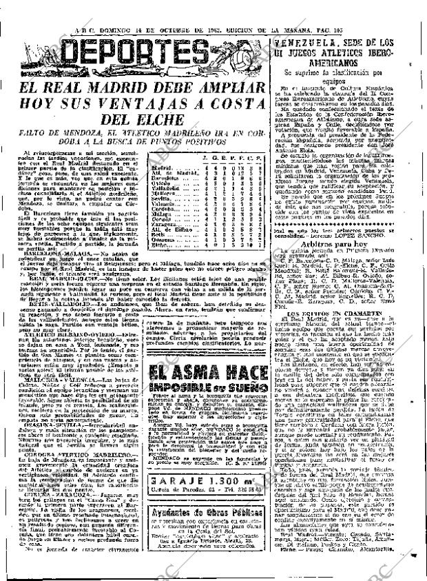 ABC MADRID 14-10-1962 página 105