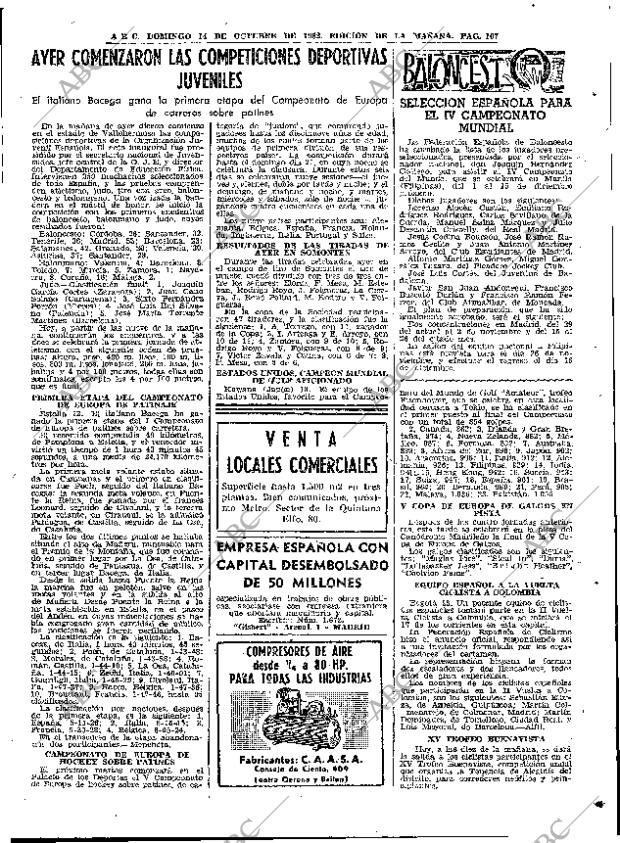 ABC MADRID 14-10-1962 página 107
