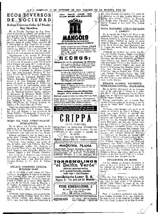 ABC MADRID 14-10-1962 página 109