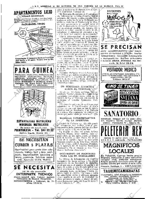 ABC MADRID 14-10-1962 página 82