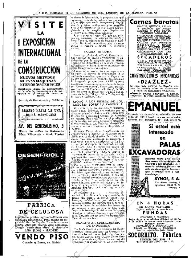 ABC MADRID 14-10-1962 página 96