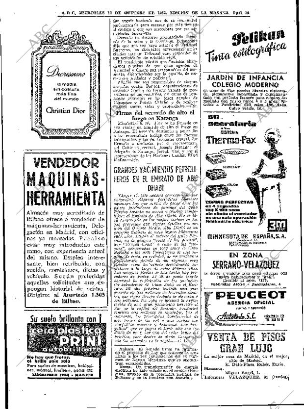 ABC MADRID 17-10-1962 página 38