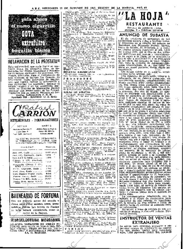 ABC MADRID 17-10-1962 página 69