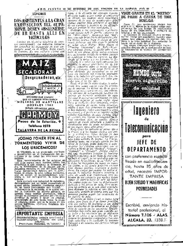 ABC MADRID 18-10-1962 página 52
