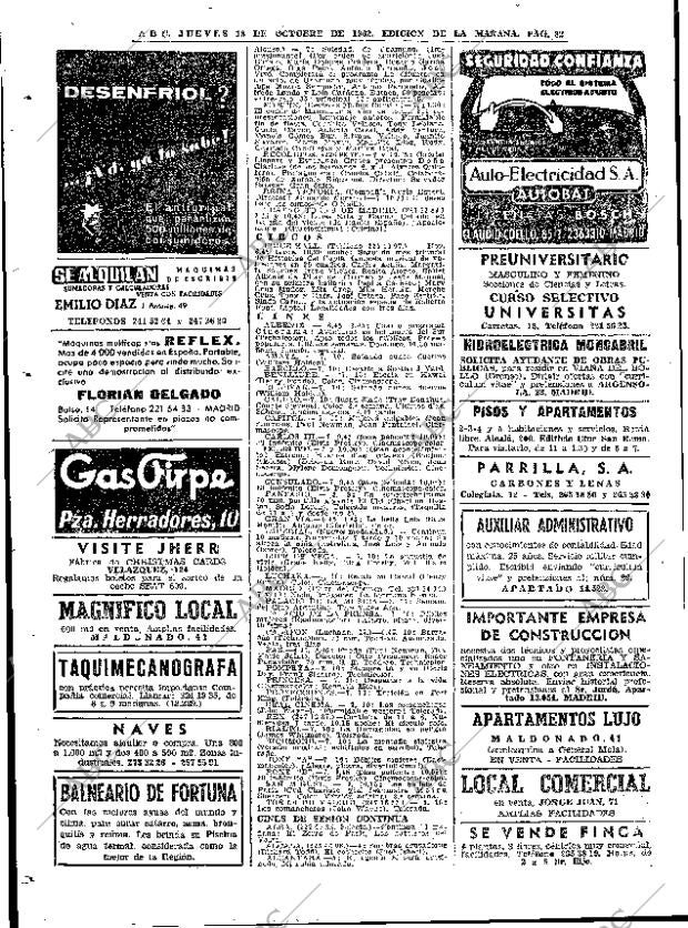 ABC MADRID 18-10-1962 página 82
