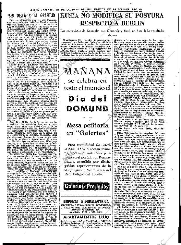 ABC MADRID 20-10-1962 página 65